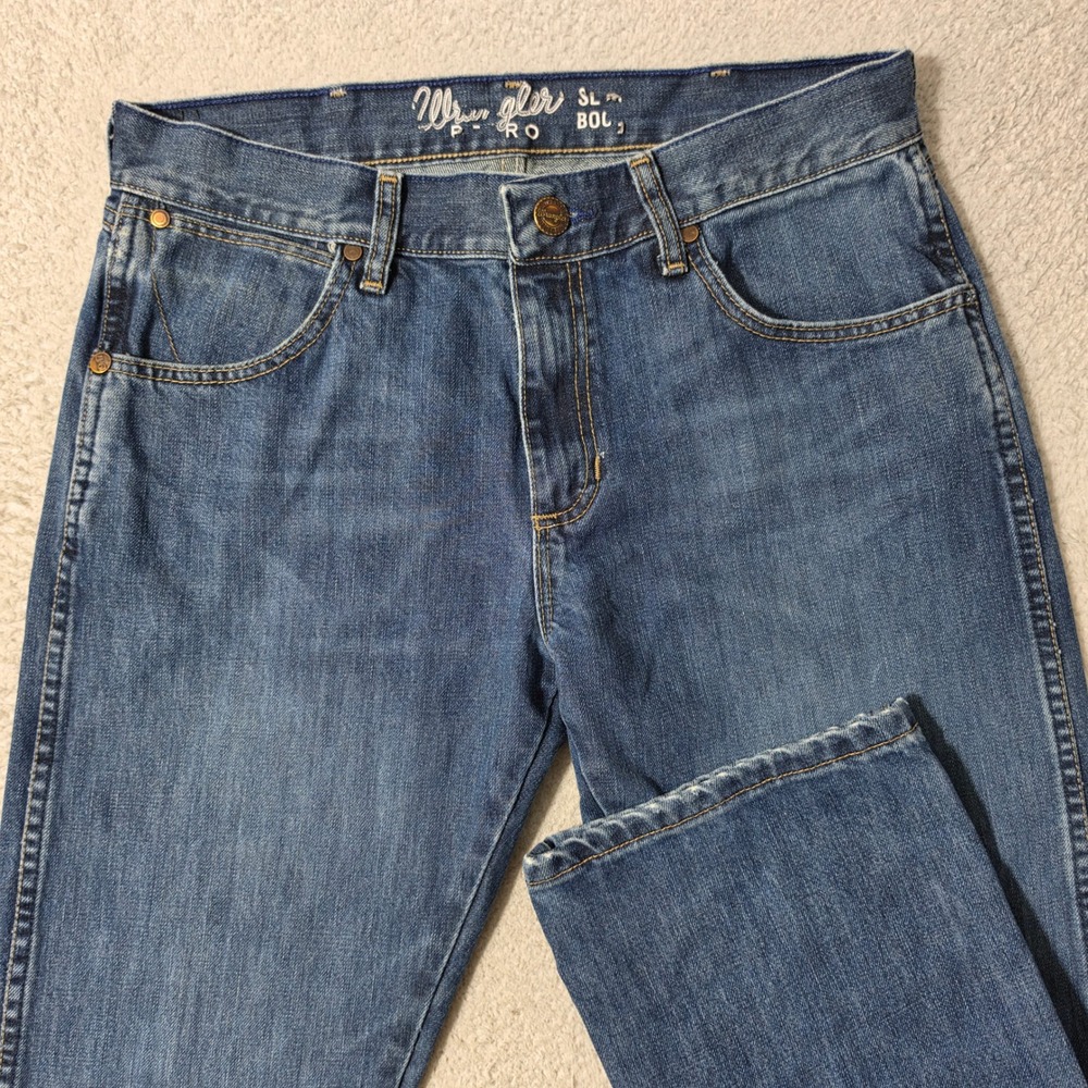 Wrangler Retro Jeans Mens 31/32 Blue Slim Bootcut 1077MWZRW